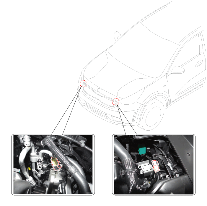 Kia Niro : Front Impact Sensor (FIS) Repair procedures : SRSCM